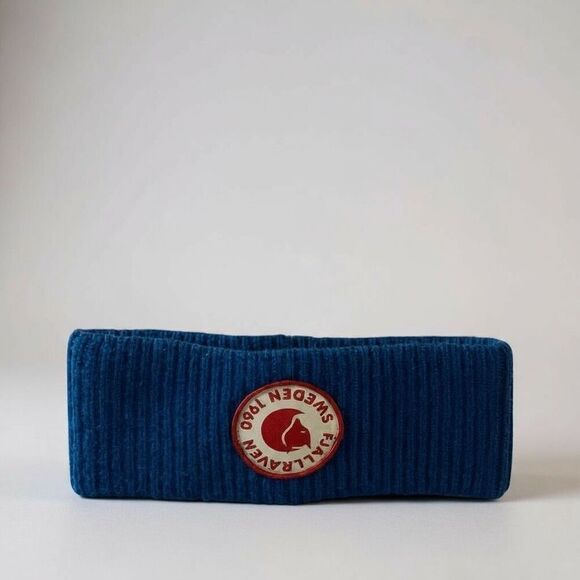 Fjallraven 1960 Logo Merino Wool Headband Alpine Blue Unisex NWT – Warm Rib Knit